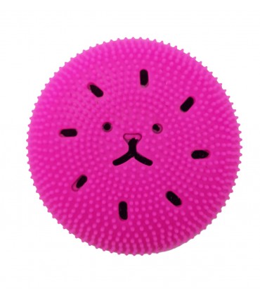 فیس براش و ماساژور دستی سیلیکونی سرخابی بالا