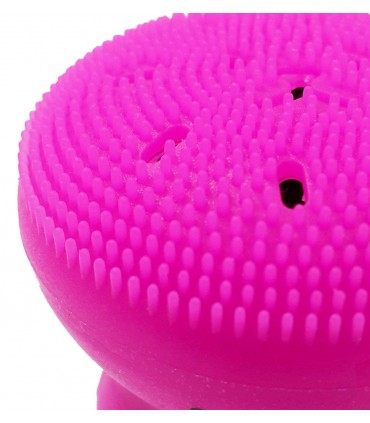 فیس براش و ماساژور دستی سیلیکونی سرخابی زوم