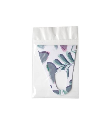 ماسک پارچه ای ضخیم ویسکوز دو عددی مانیما طرح گل بسته