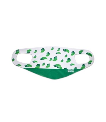 ماسک پارچه ای ضخیم ویسکوز دو عددی مانیما طرح برگ