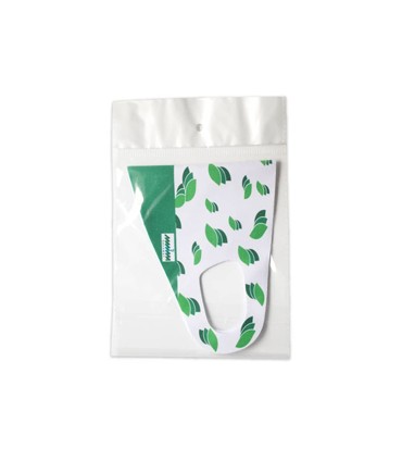 ماسک پارچه ای ضخیم ویسکوز دو عددی مانیما طرح برگ بسته