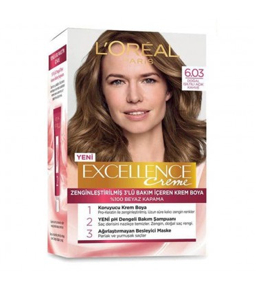 رنگ مو لورآل سری Excellence شماره 6.03