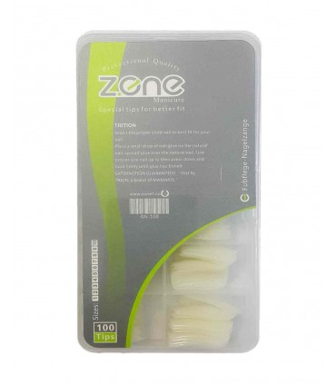 ناخن مصنوعی ۱۰۰ عددی Z.one مدل چهارگوش شیری