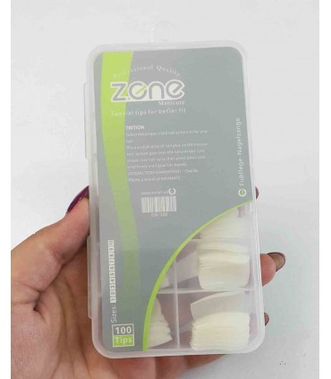 ناخن مصنوعی ۱۰۰ عددی Z.one مدل چهارگوش شیری دست