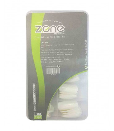 ناخن مصنوعی ۱۰۰ عددی Z.one مدل چهارگوش سفید