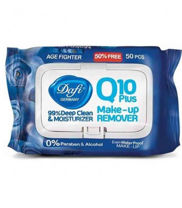 دستمال پاک کننده آرایشی دافی مدل  Age Fighter Q10 rose