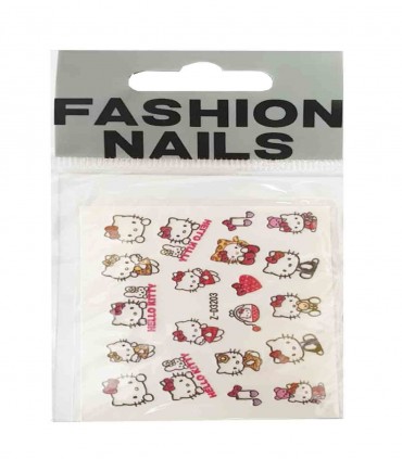 لنز ناخن روسی طرح کیتی کد 02