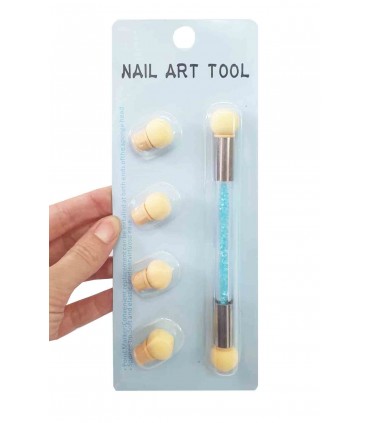 قلم آمبره طراحی ناخن آبی 1