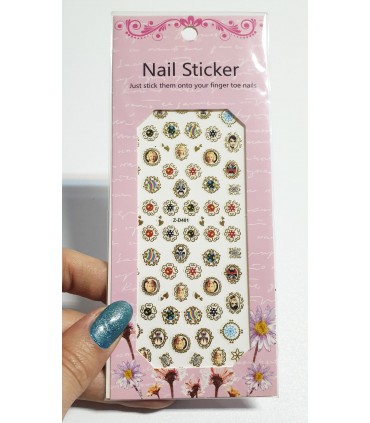 استیکر سه بعدی ناخن Z-D401