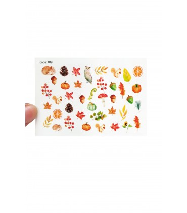 لنز ناخن مدل پاییز 1 دست