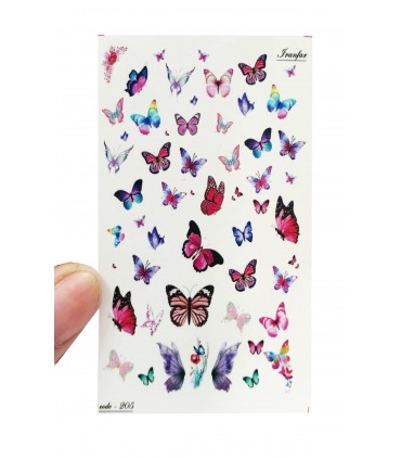 لنز ناخن مدل پروانه دست