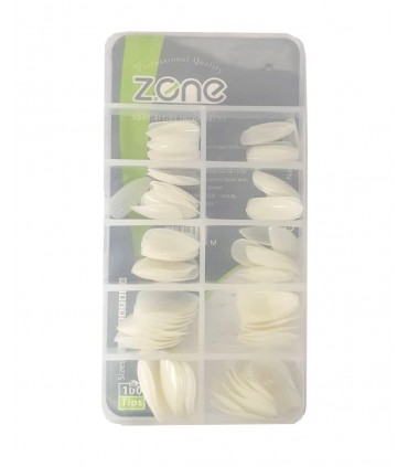 ناخن مصنوعی ۱۰۰ عددی Z.one مدل نوک تیز شیری پشت