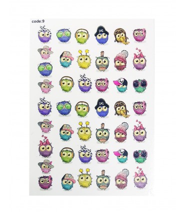 لنز ناخن مدل جغد کوچولو