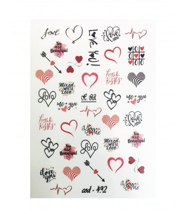 لنز ناخن مدل عاشقی