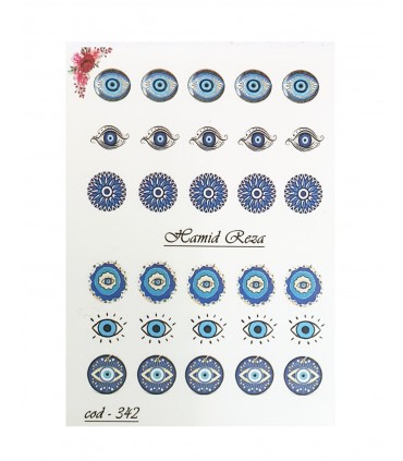 لنز ناخن مدل چشم نظر ۴