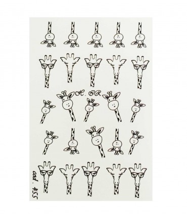 لنز ناخن مدل زرافه های بامزه