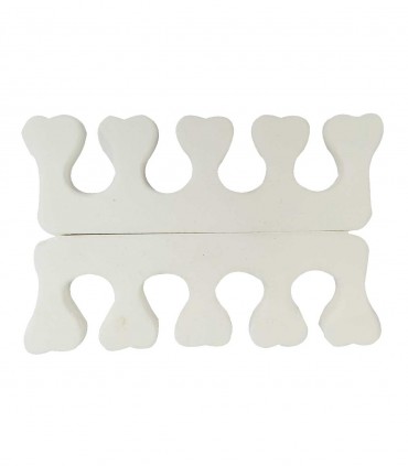 پد جداکننده انگشتان پا قلب سفید