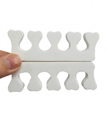 پد جداکننده انگشتان پا قلب سفید