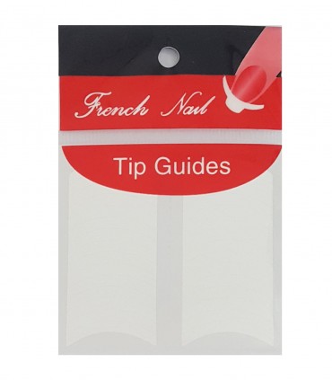 برچسب فرنچ ناخن Tip Guide مدل هلالی پهن