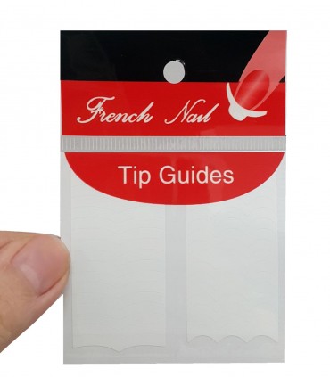 برچسب فرنچ ناخن Tip Guide مدل هلالی موج دار