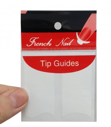 برچسب فرنچ ناخن Tip Guide مدل موج دار اندازه
