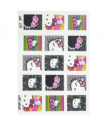 لنز ناخن مدل  کیتی رنگی