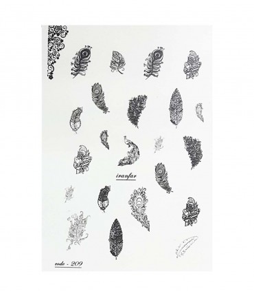 لنز ناخن مدل پر سیاه 2