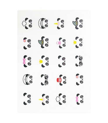 لنز ناخن مدل صورت پاندا