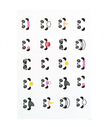 لنز ناخن مدل صورت پاندا 2