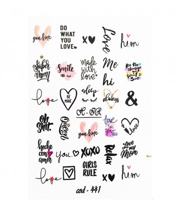 لنز ناخن مدل جملات عاشقانه 2