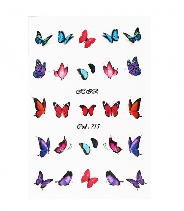 لنز ناخن مدل پروانه 3